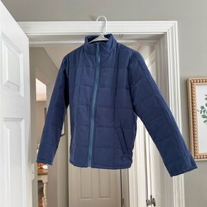 Blue Quilt Print Jacket